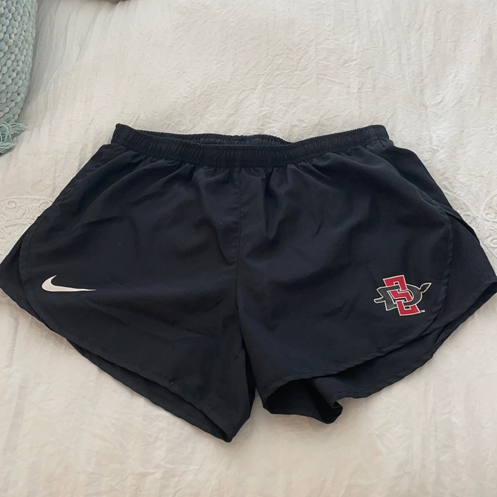 Size small black Nike running shorts w/ SDSU logo